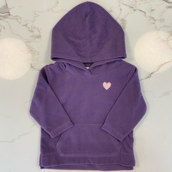 Fleece Hoodie with Heart